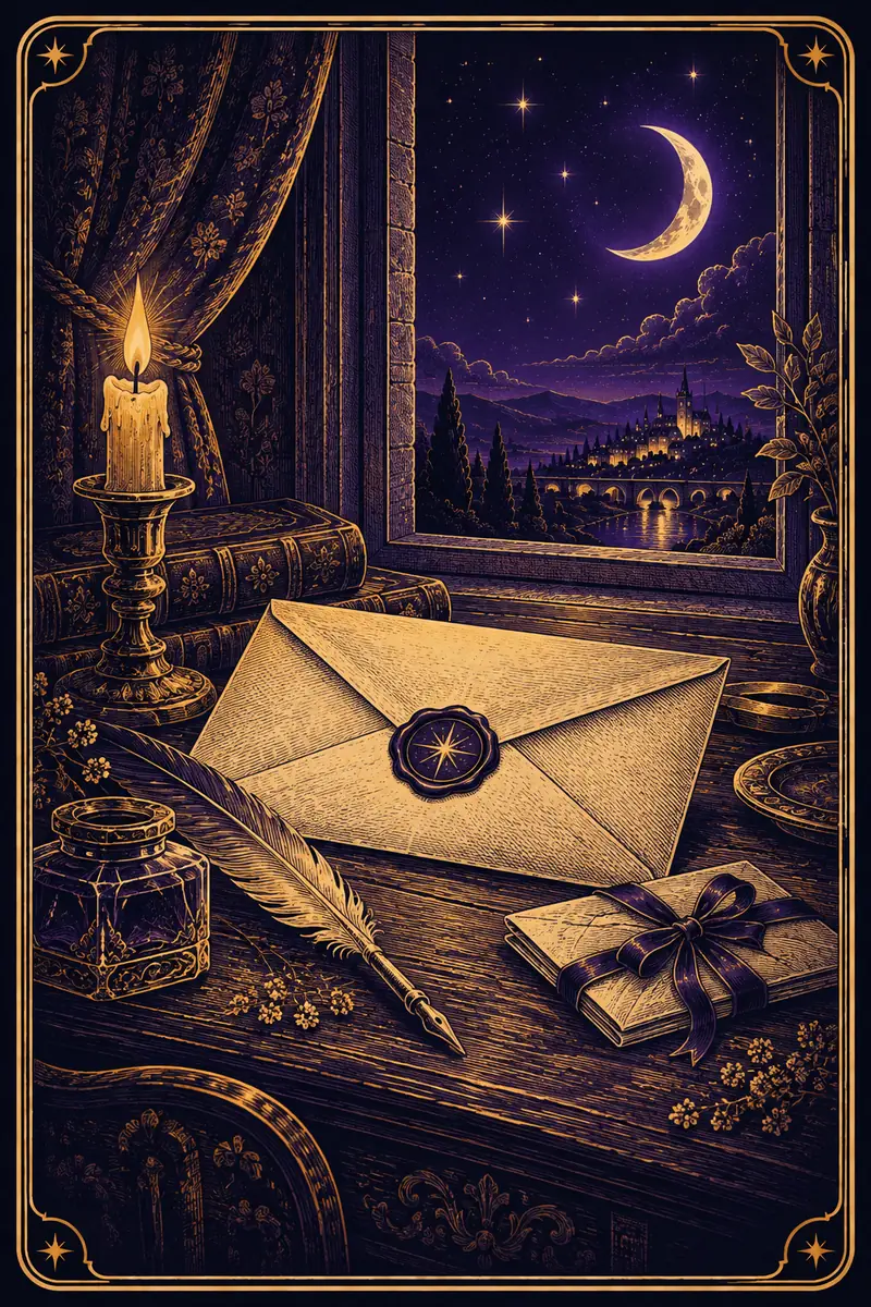 Ilustração da carta Carta