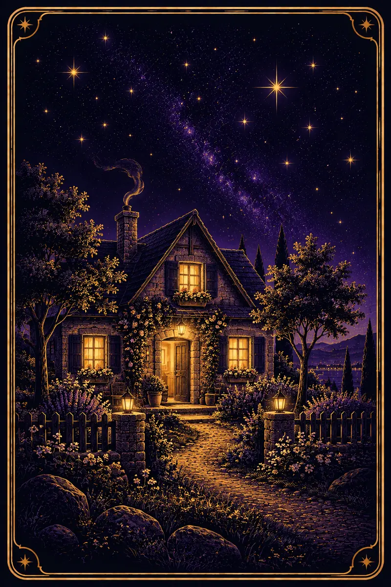 Ilustração da carta Casa