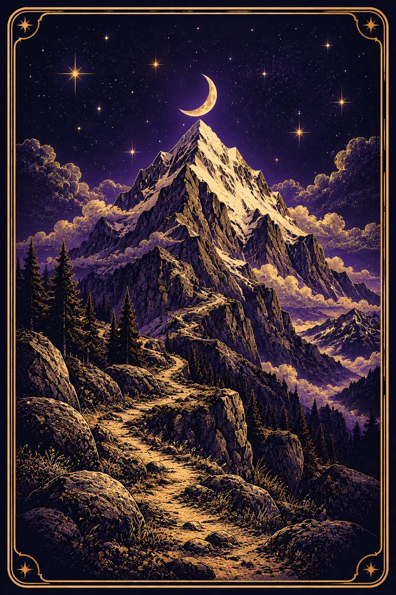 Ilustração da carta Montanha