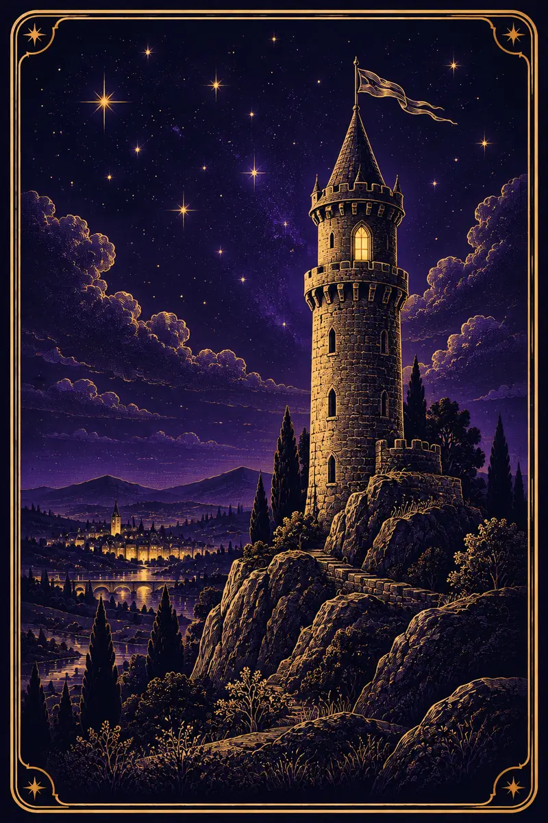 Ilustração da carta Torre