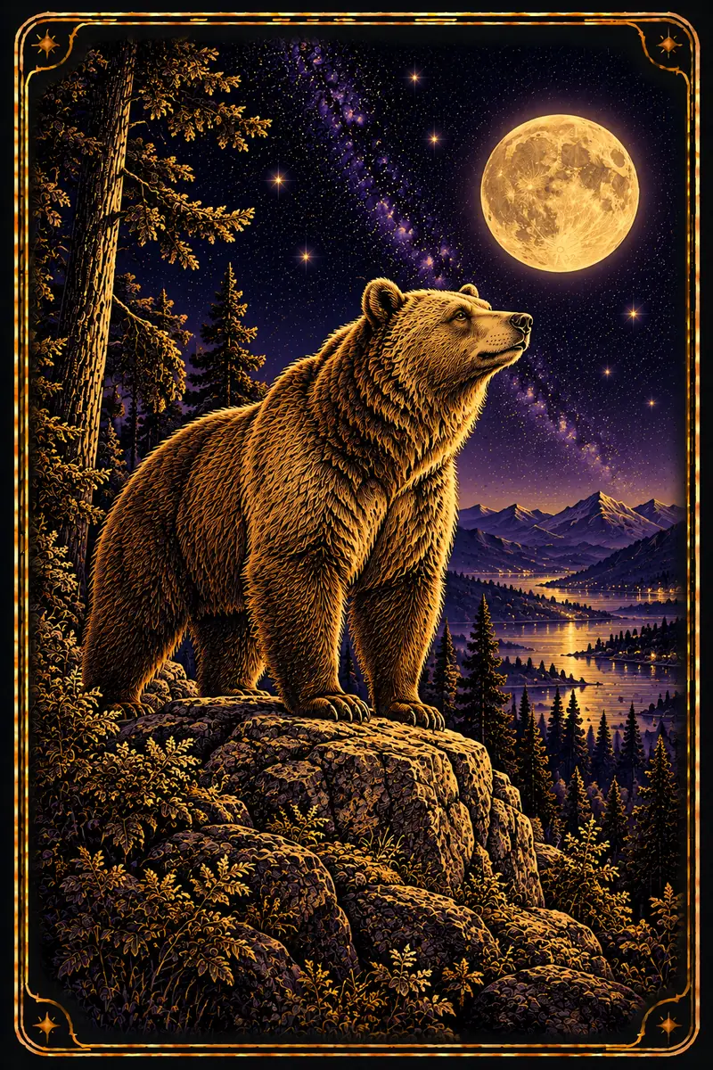 Ilustração da carta Urso